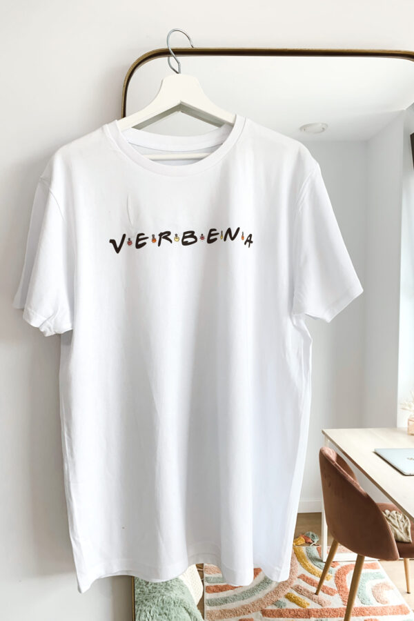Camiseta branca verbena galega - friends