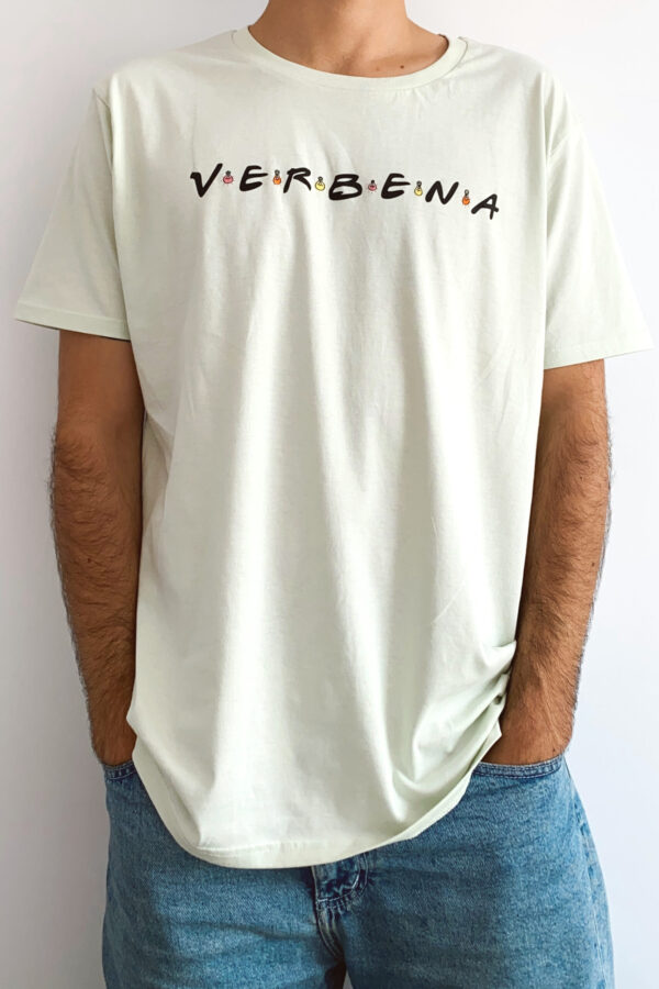 Camiseta verde verbena galega - friends